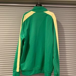 Large Nike zip up green jacket